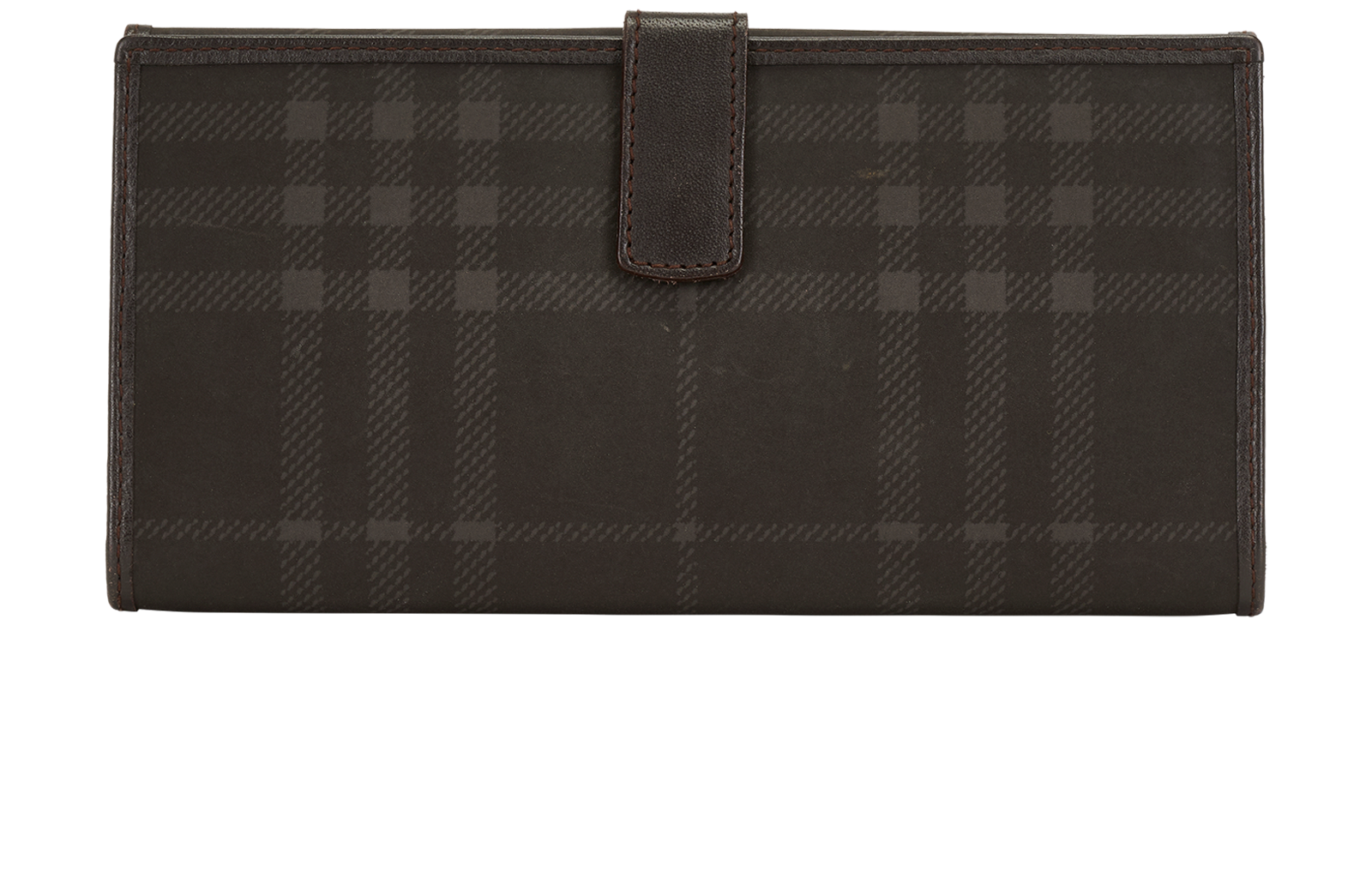 Burberry Vintage Check Wallet, &pound;90, Accessories, Brown, Fabric, Back view